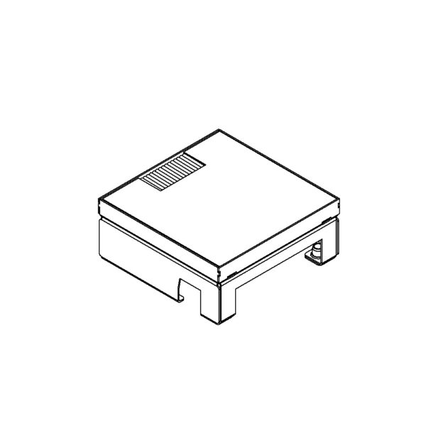 Produktbild UBD 165 158  -  Unterflur-Bodendose UBD 160 small inkl. belegtem Deckel aus Chromstahl, geschliffen, und 1 Bürstenauslass